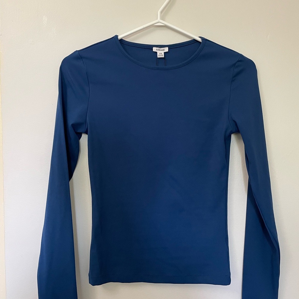 Garage midnight blue Long Sleeve Crewneck Top